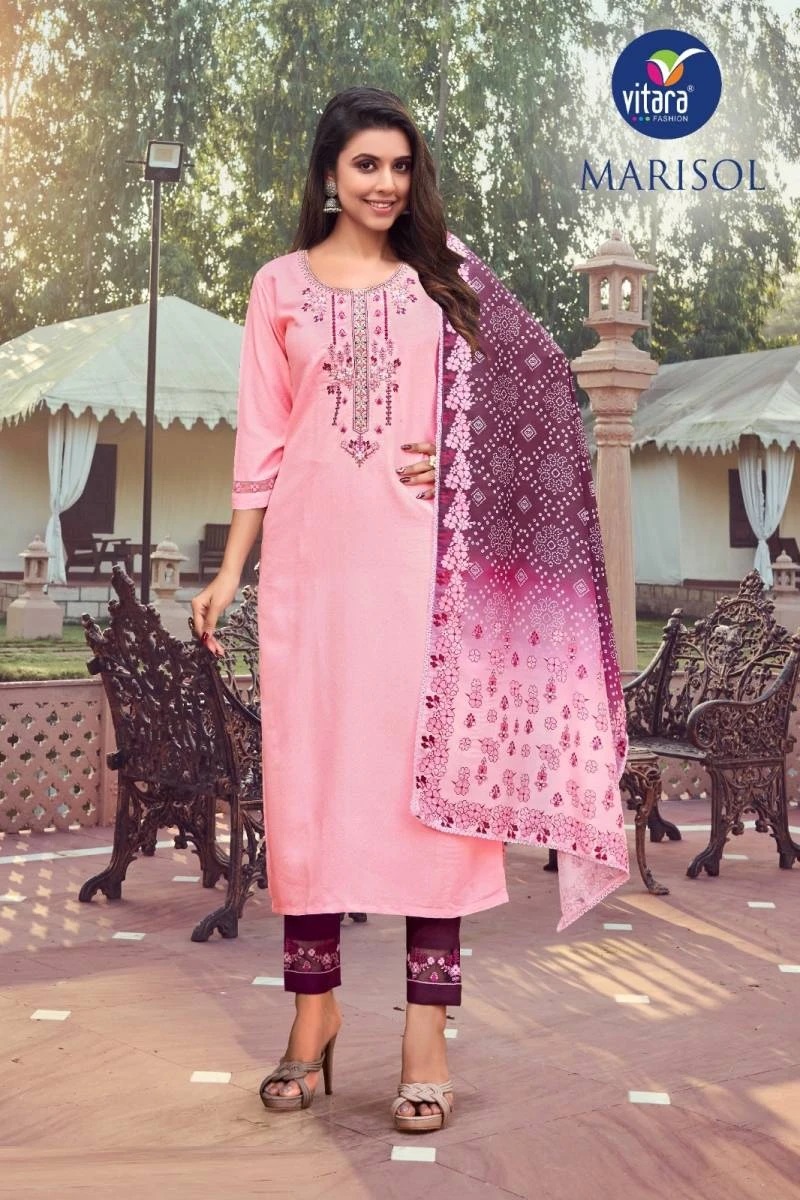 Vitara Marisol Readymade Kurti Set With Dupatta Collection