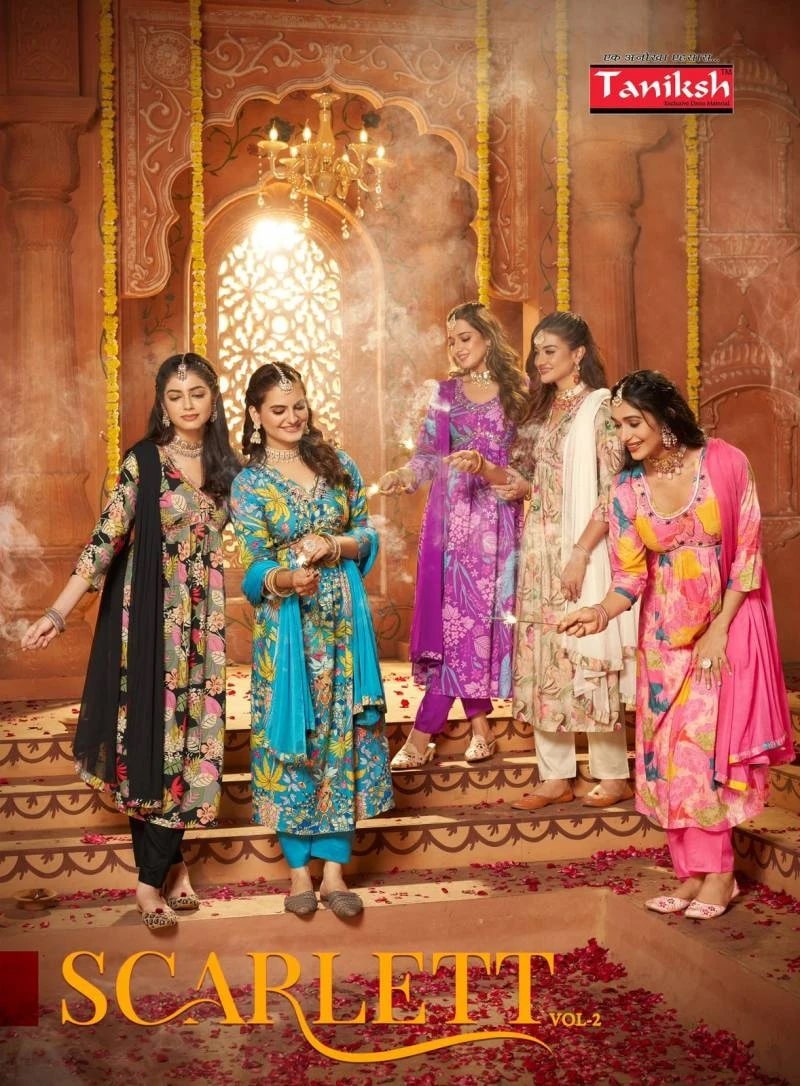 Tanishk Scarlett Vol 2 Alia Cut Kurti With Bottom Dupatta Collection