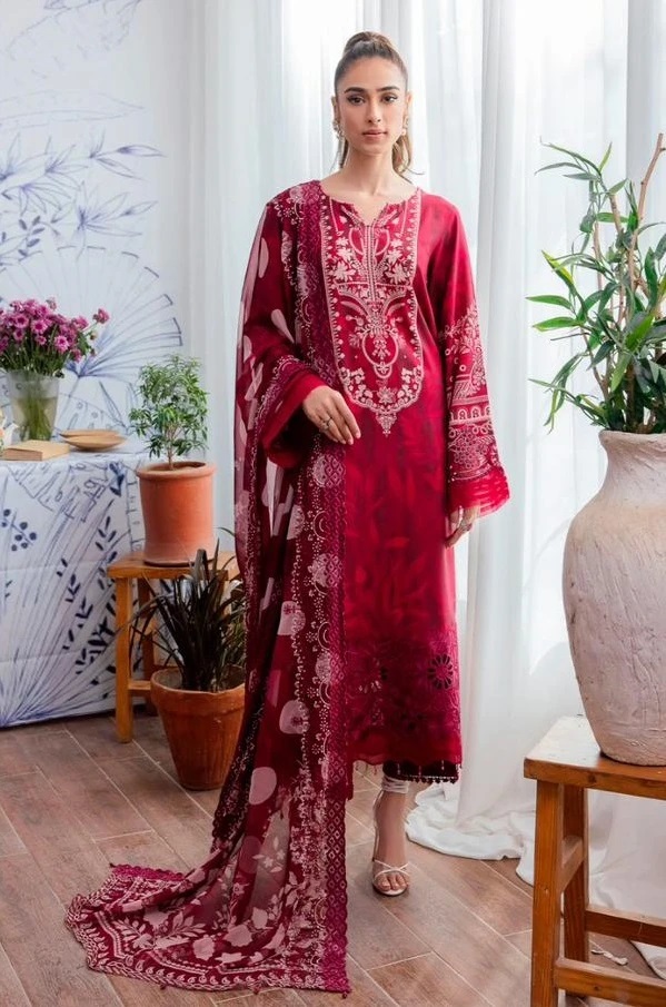 Taj 467 And 468 Pakistani Salwar Suits Chiffon Dupatta