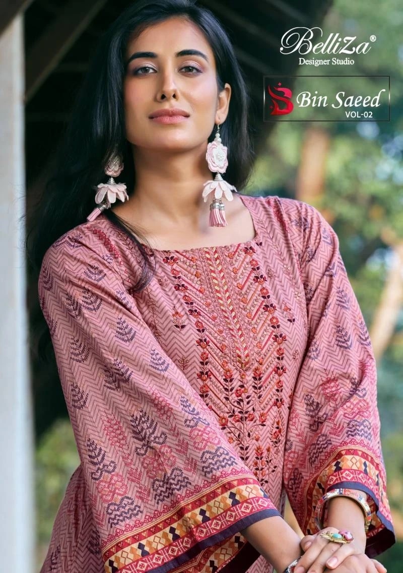 Belliza Bin Saeed Vol 2 Wholesale Cotton Dress Material Online