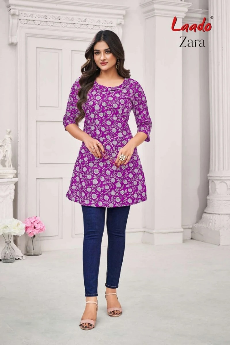 Laado Zara Vol 2 Cotton Short Trendy Tops Collection
