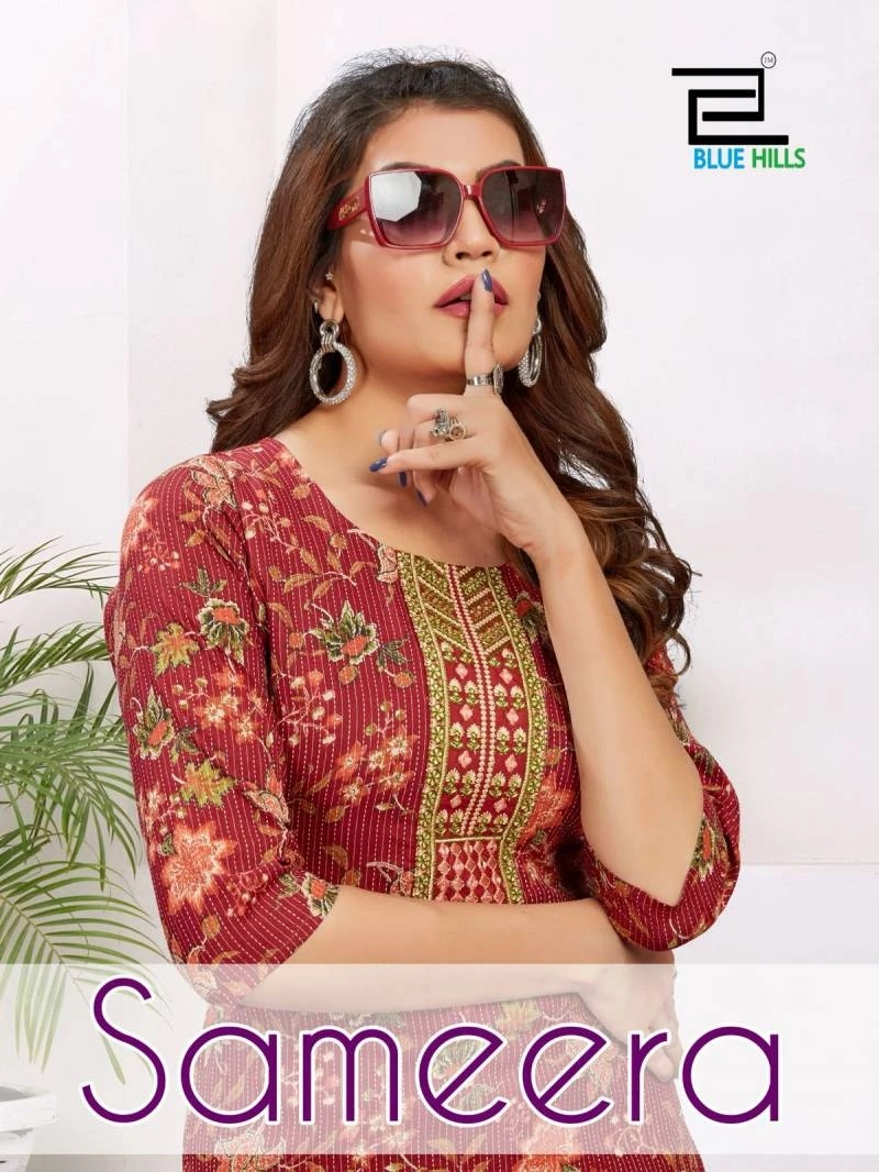 Blue Hills Sameera Cotton Daily Wear Kurti With Botttom Collection