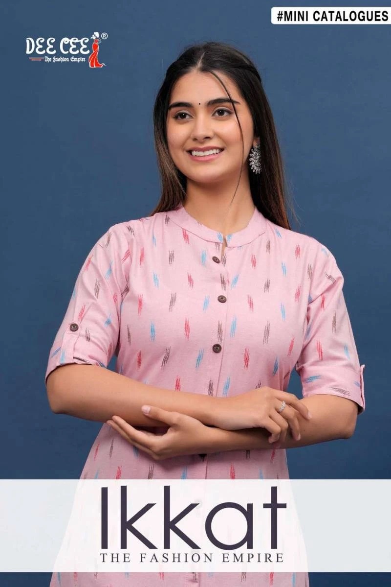 Deecee Ikkat Casual Wear Soft Cotton Kurtis Wholesale Price