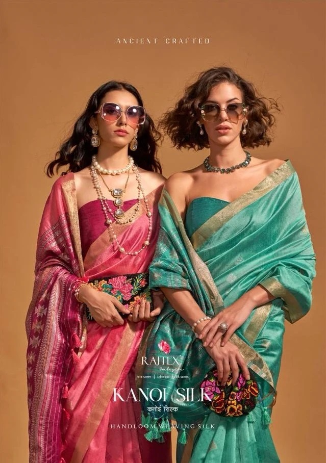 Rajtex Kanoi Pure Tassels Handloom Silk Saree Wholesalers