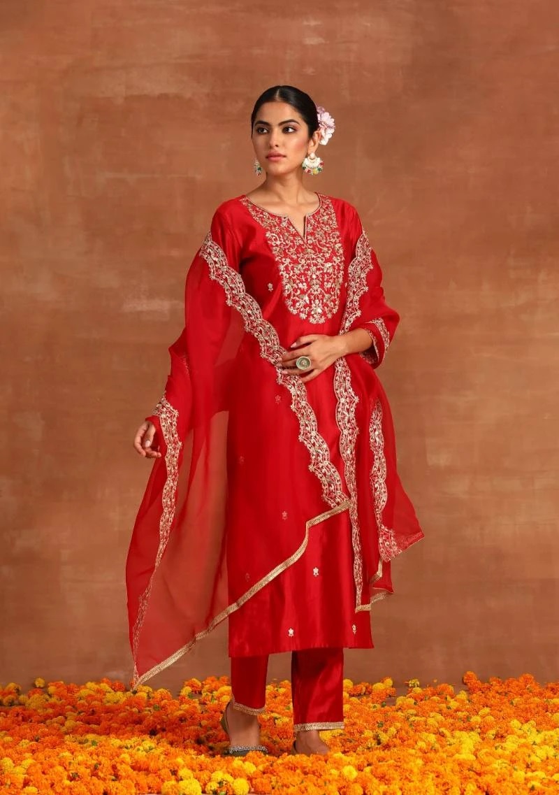 Indo Era 2406 Embroidered Kurta With Pant And Dupatta Full Set