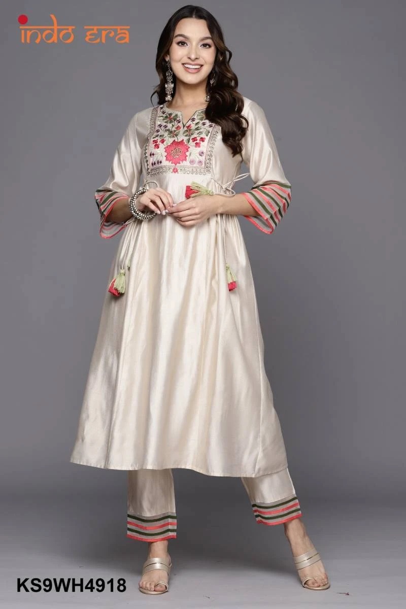Indo Era 2404 Embroidered Kurta With Trousers And Dupatta Collection