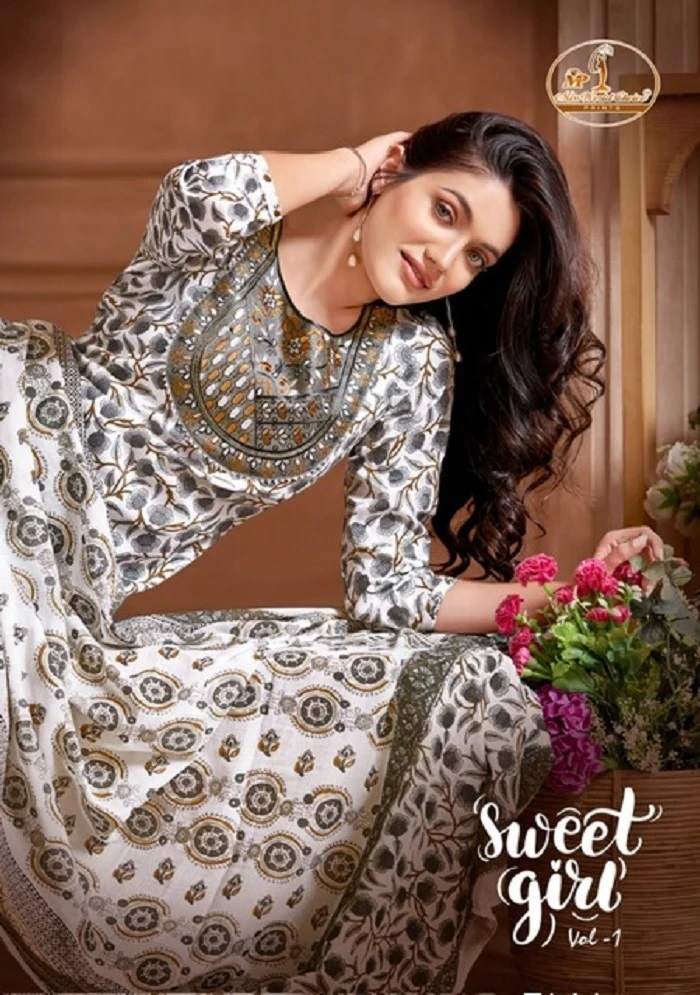 Miss World Sweet Girl Vol 1 Heavy Cotton Printed Dress Material