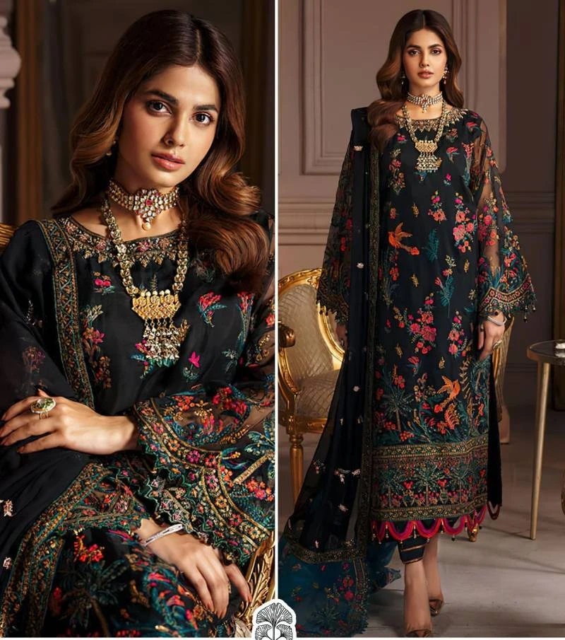 Zaha 10205 Georgette Pakisatni Salwar Kameez Collection