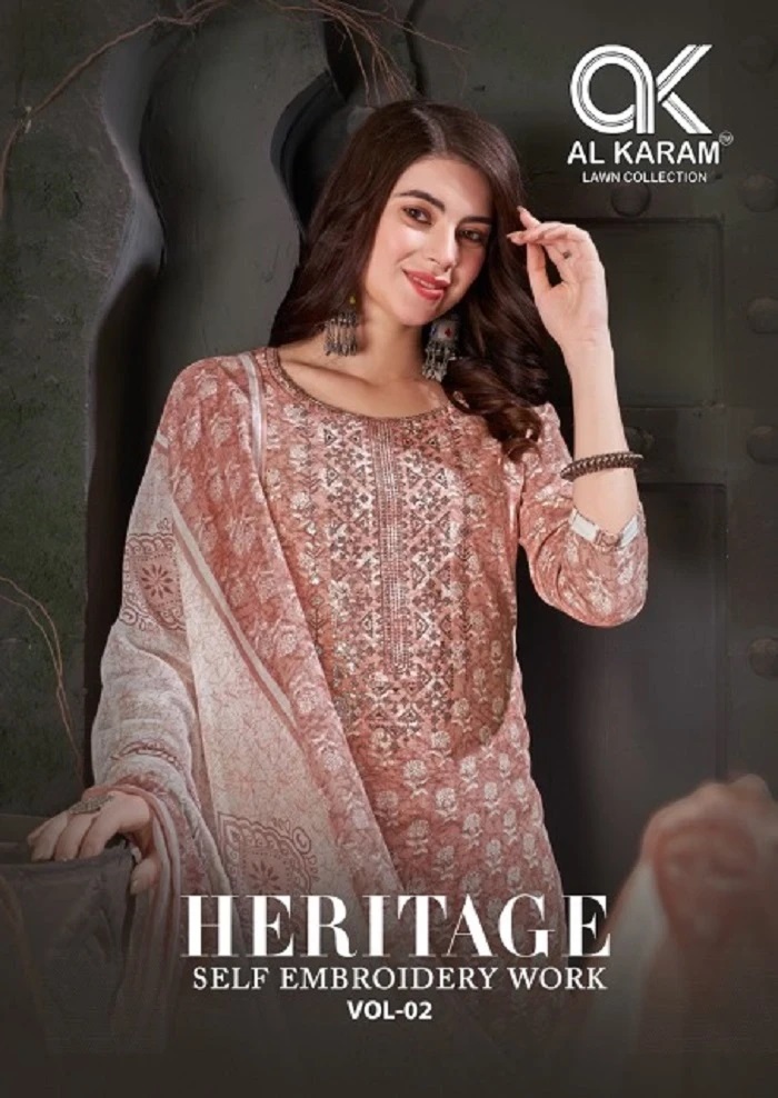 Al Karam Heritage 2 Casual Wear Exclusive Dress Material Collection