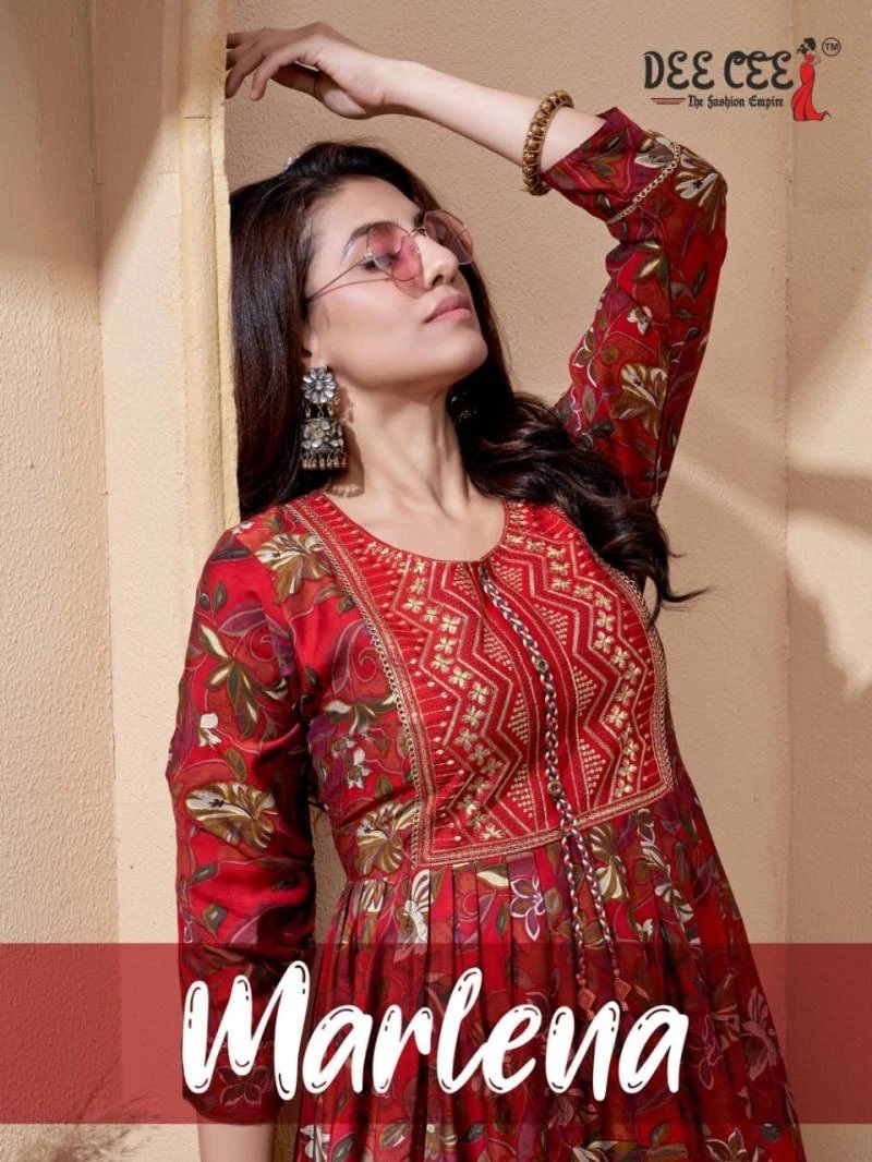 Deecee Marlena Printed Flaired Kurti Wholesale