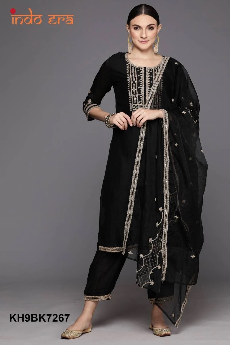 Indo Era 2418 Sequence Work Kurti With Pant And Dupatta Online