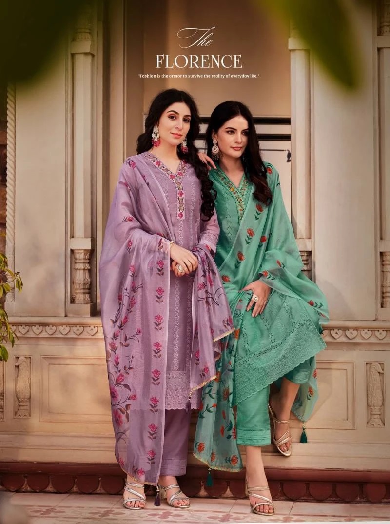 Lily And Lali Lucknowi Vol 3 Designer Kurti Bottom With Dupatta
