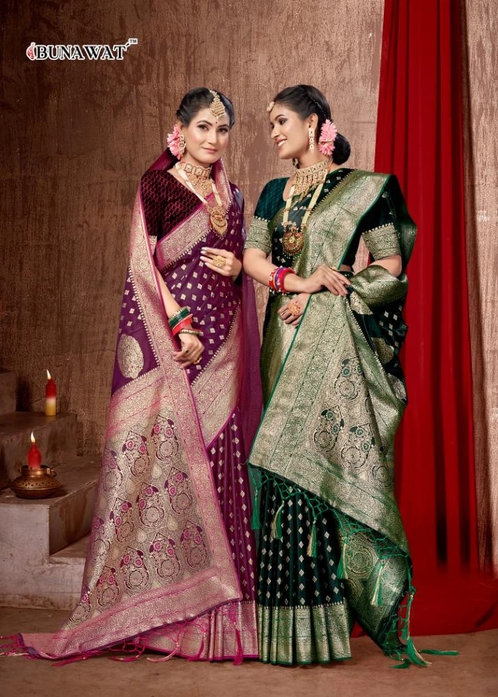 Bunawat Lavisha Premium Silk Wedding Saree Wholesale Price