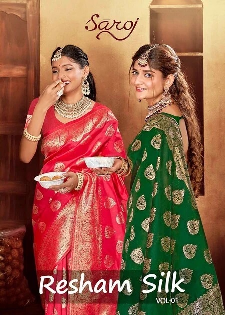 Saroj Resham Vol 1 Soft Silk Wedding Saree Collection