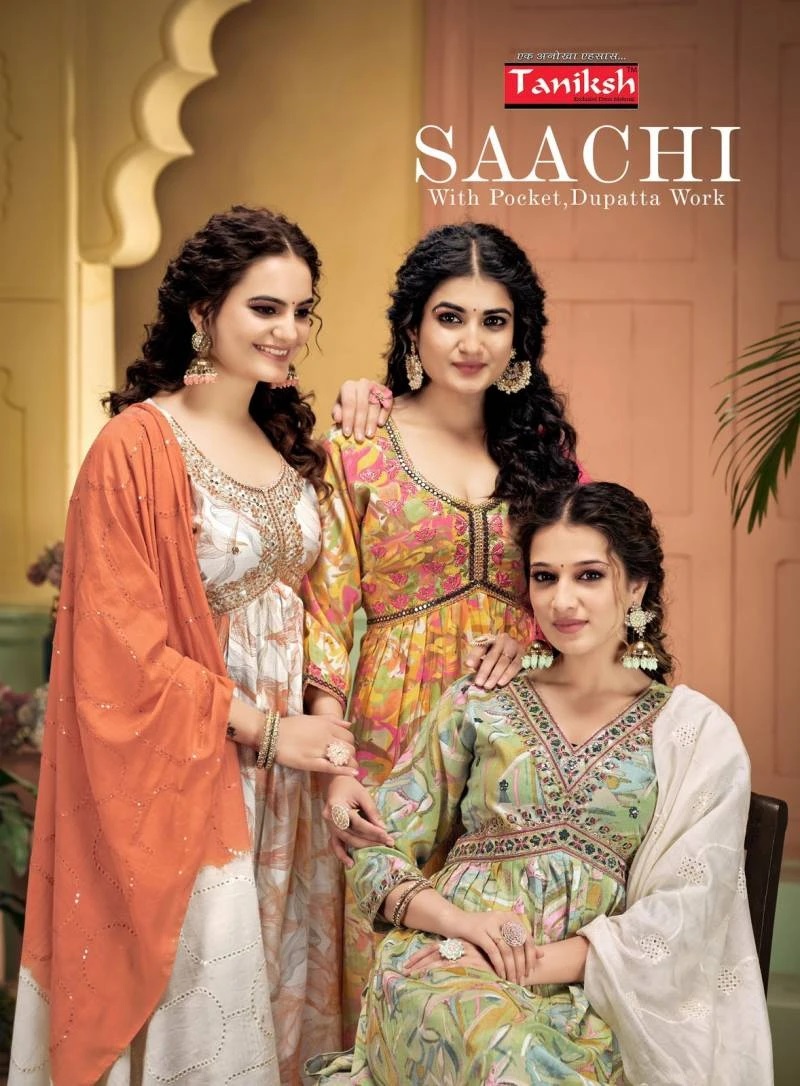 Tanishk Saachi Vol 1 Festive Wear Kurti Pant With Dupatta Collection