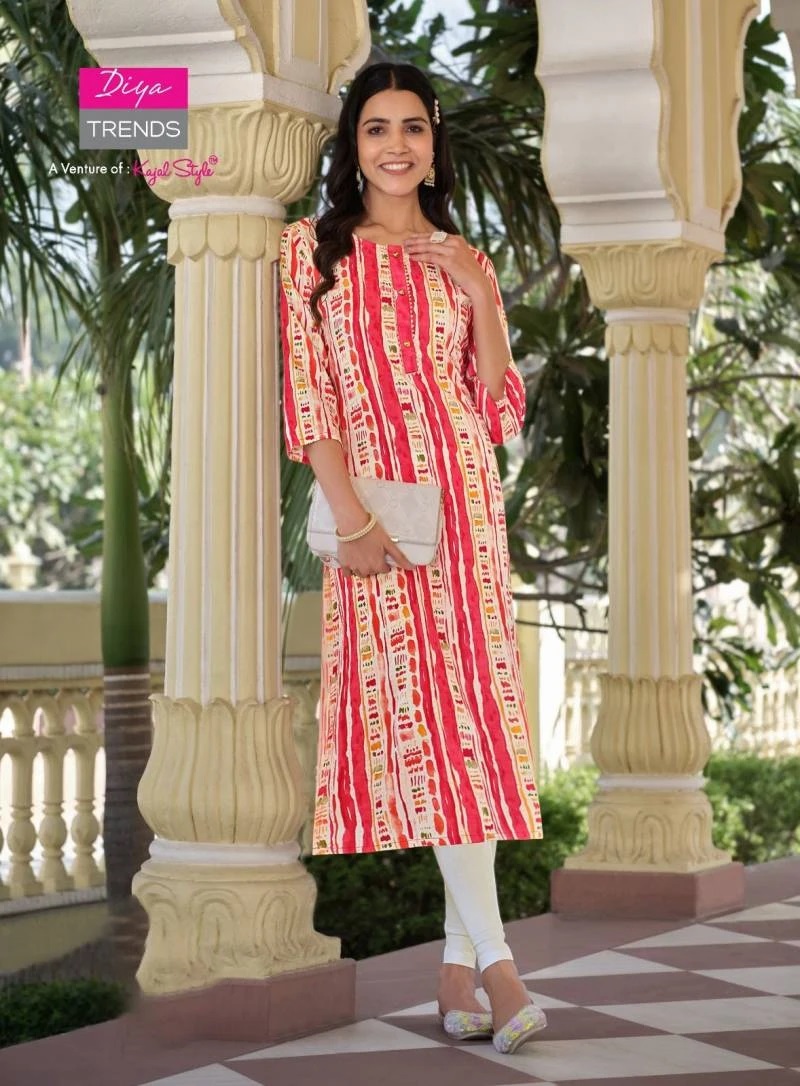 Gardencity Concept Rayon Printed Casual Wear Kurti Wholesale Price