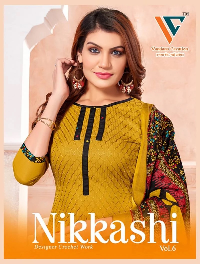 Vandana C Nikkashi Vol 6 Printed Cotton Dress Material Wholesale