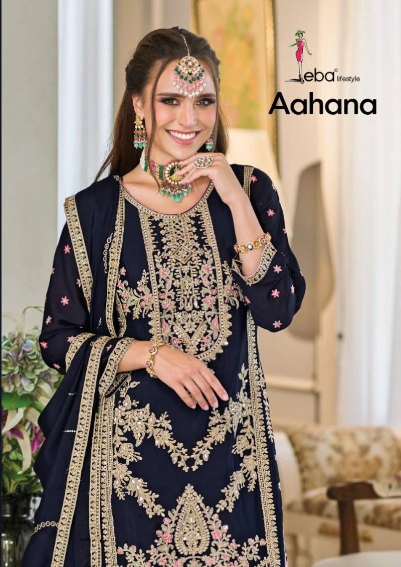 Eba Aahana Designer Kurti Dhoti And Dupatta Collection