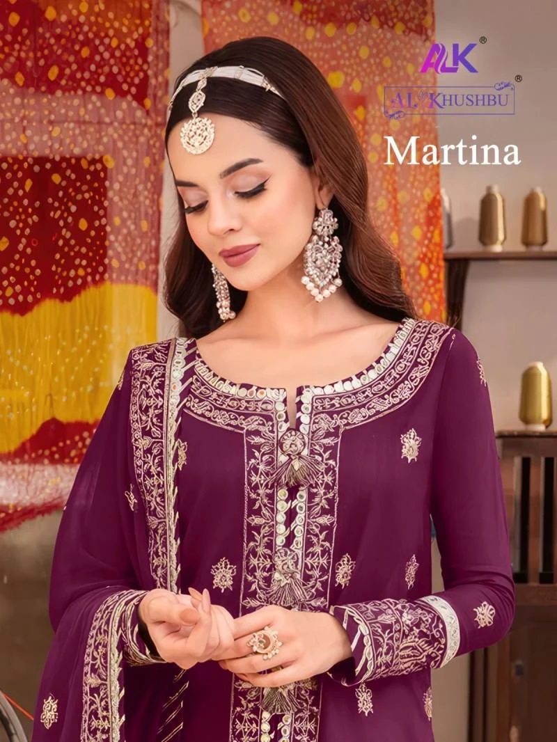 Alk Khushbu Martina 5078 Pakistani Suits Wholesale