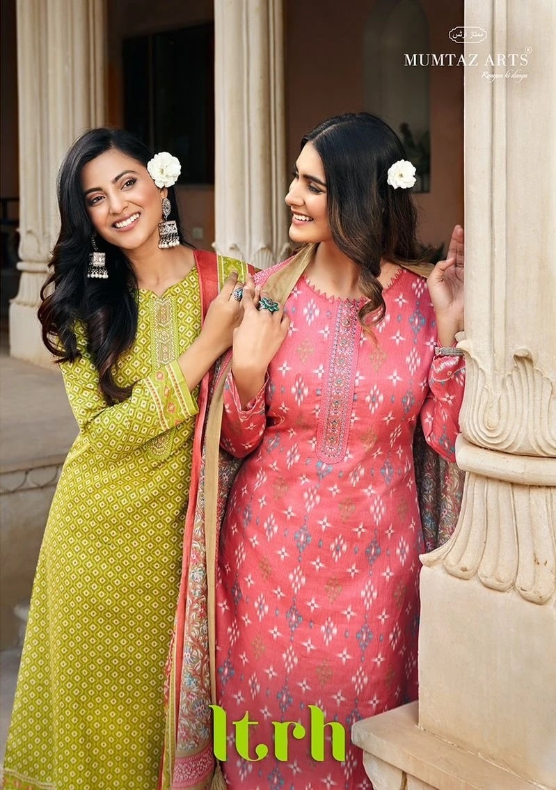 Mumtaz Itrh Cotton Designer Dress Material Collection