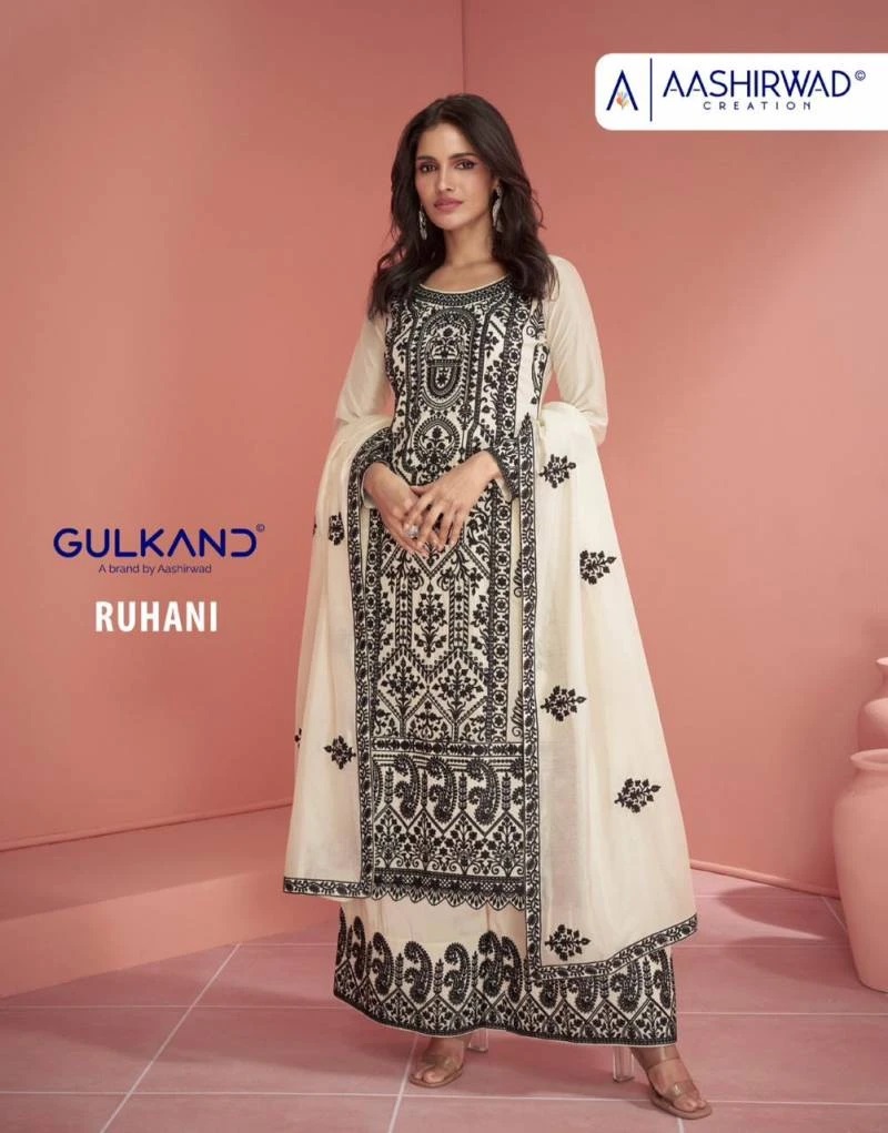 Aashirwad Gulkand Ruhani Silk Designer Salwar Kameez