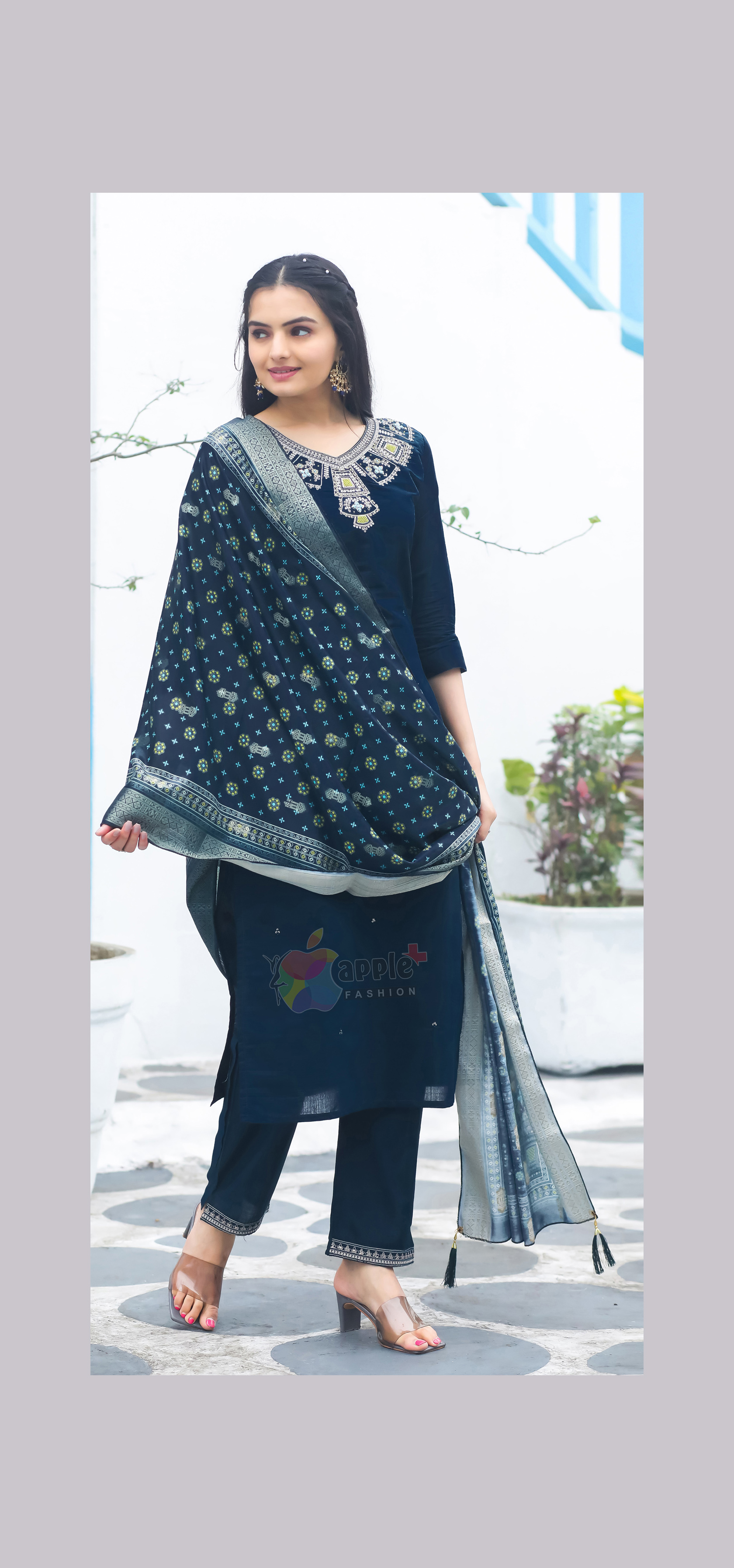 Apple Fashion Chand Pari Designer Kurti Pant With Dupatta Collection