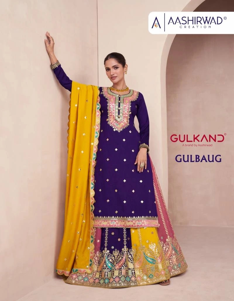 Aashirwad Gulkand Gulbaug Premium Designer Salwar Kameez