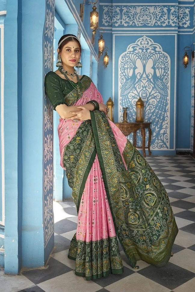 Meera 201 Wedding Traditional Printed Silk Saree Collection