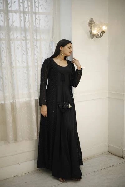 Aayaa Vol 15 Embroidered Work Flaired Gown Collection