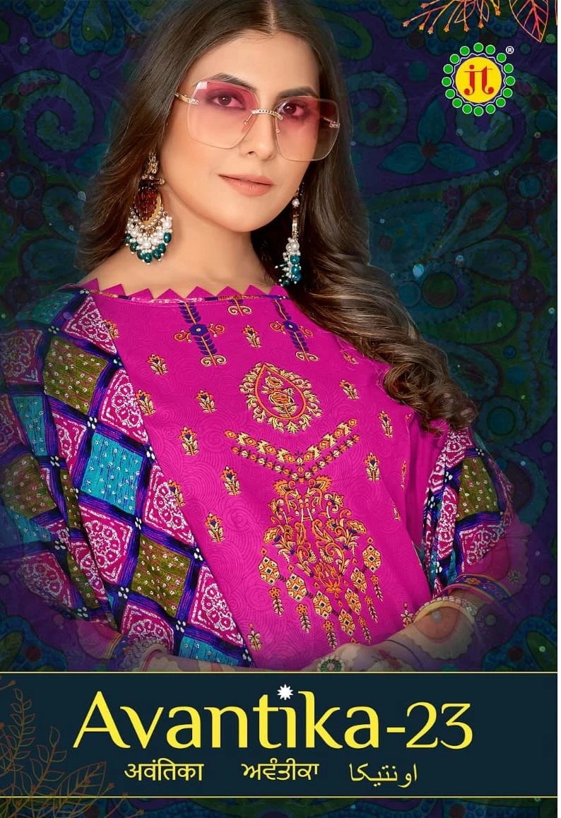 Jt Avantika 23 Patiyala Cotton Dress Material Collection