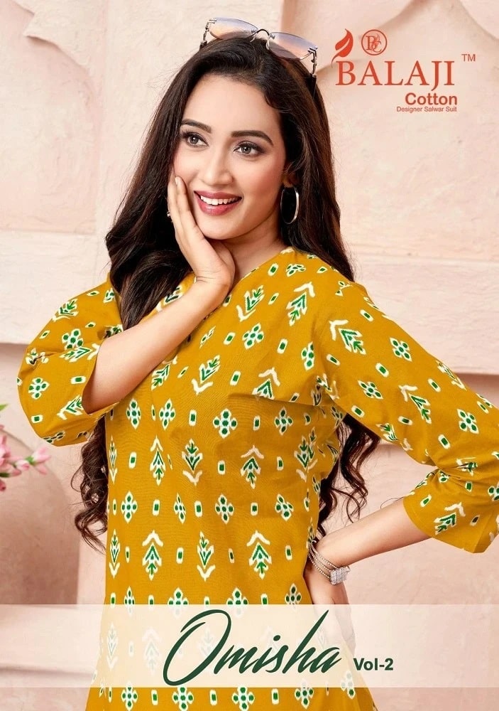 Balaji Omisha Vol 2 Readymade Cotton Short Tops Collection