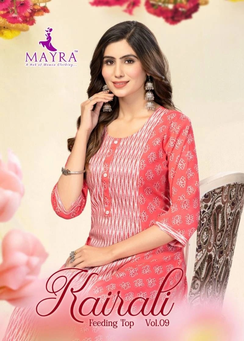 Mayra Karali Vol 9 Daily Wear Printed Flaired Kurti Collection