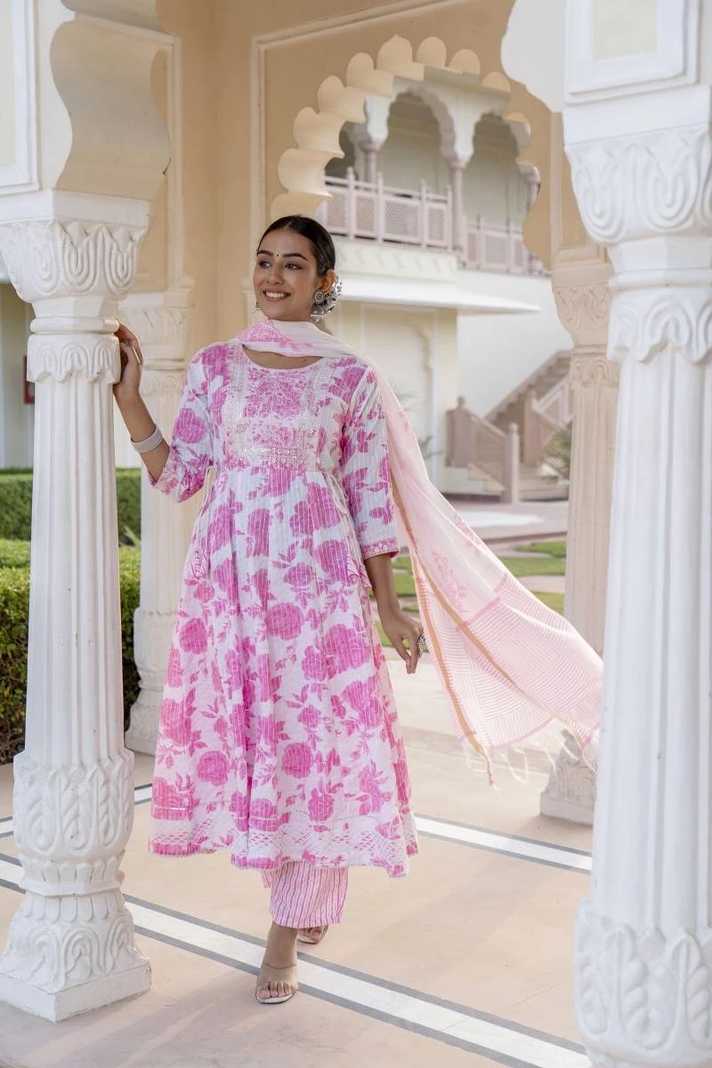Dhruvi 110 Casual Wear Kurti Pant With Dupatta Collection