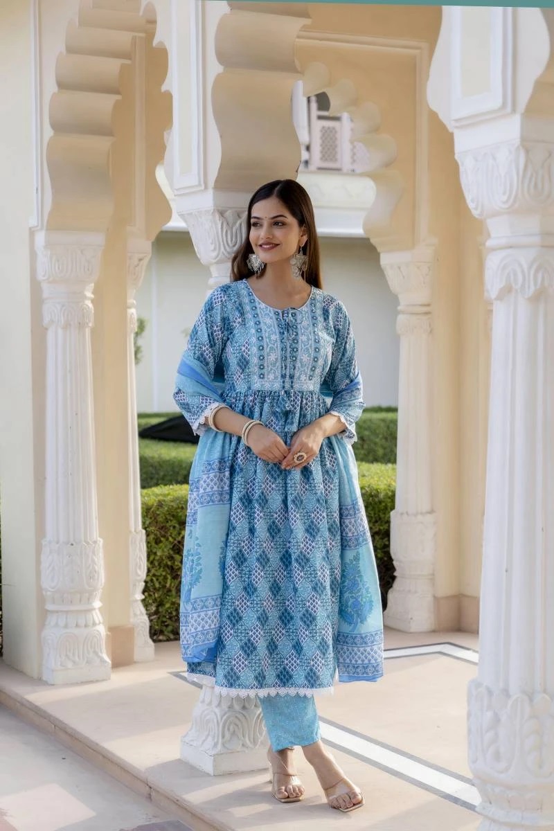Dhruvi 111 Daily Wear Kurti Pant With Dupatta Collection