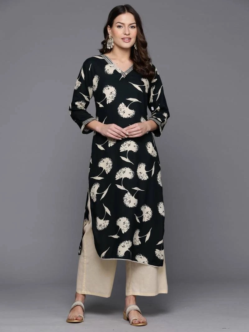 Indo Era 2391 Rayon Printed Regular Wear Kurtis Collection