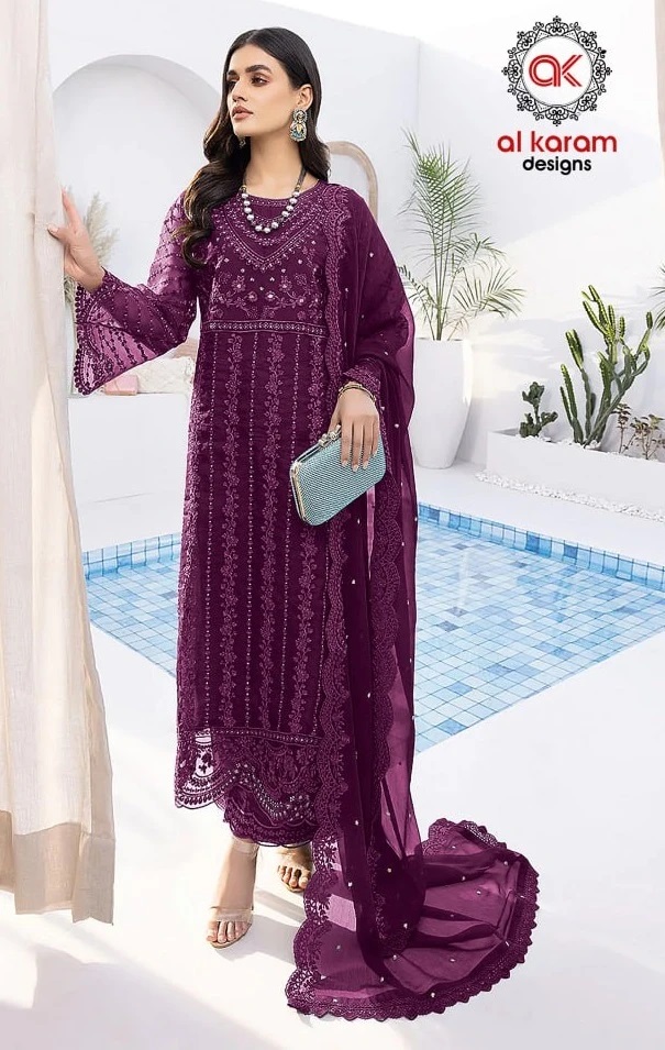 Al Karam 8786 Embroidery Pakistani Salwar Kameez Collection