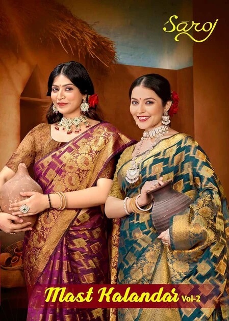 Saroj Mast Kalandar Vol 2 Soft Organza Wedding Saree Collection