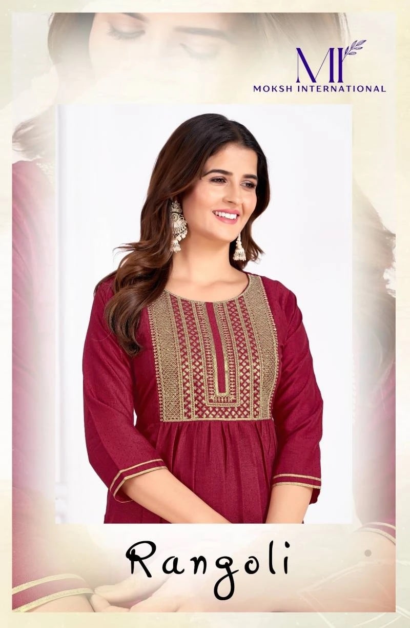 Moksh Rangoli Vol 1 Embroidery Ready Made Dress Collection
