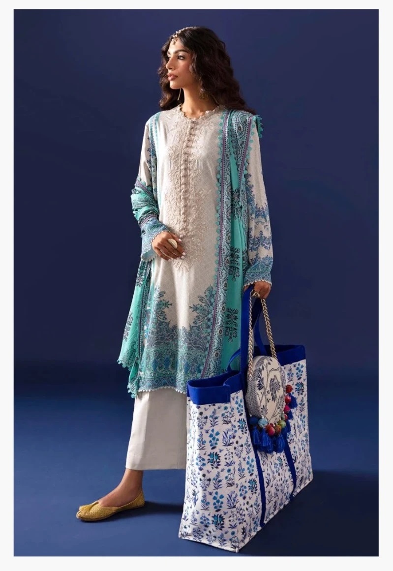 Shraddha Nx Bin Saeed Vol 2 Pakistani Suits With Chiffon Dupatta