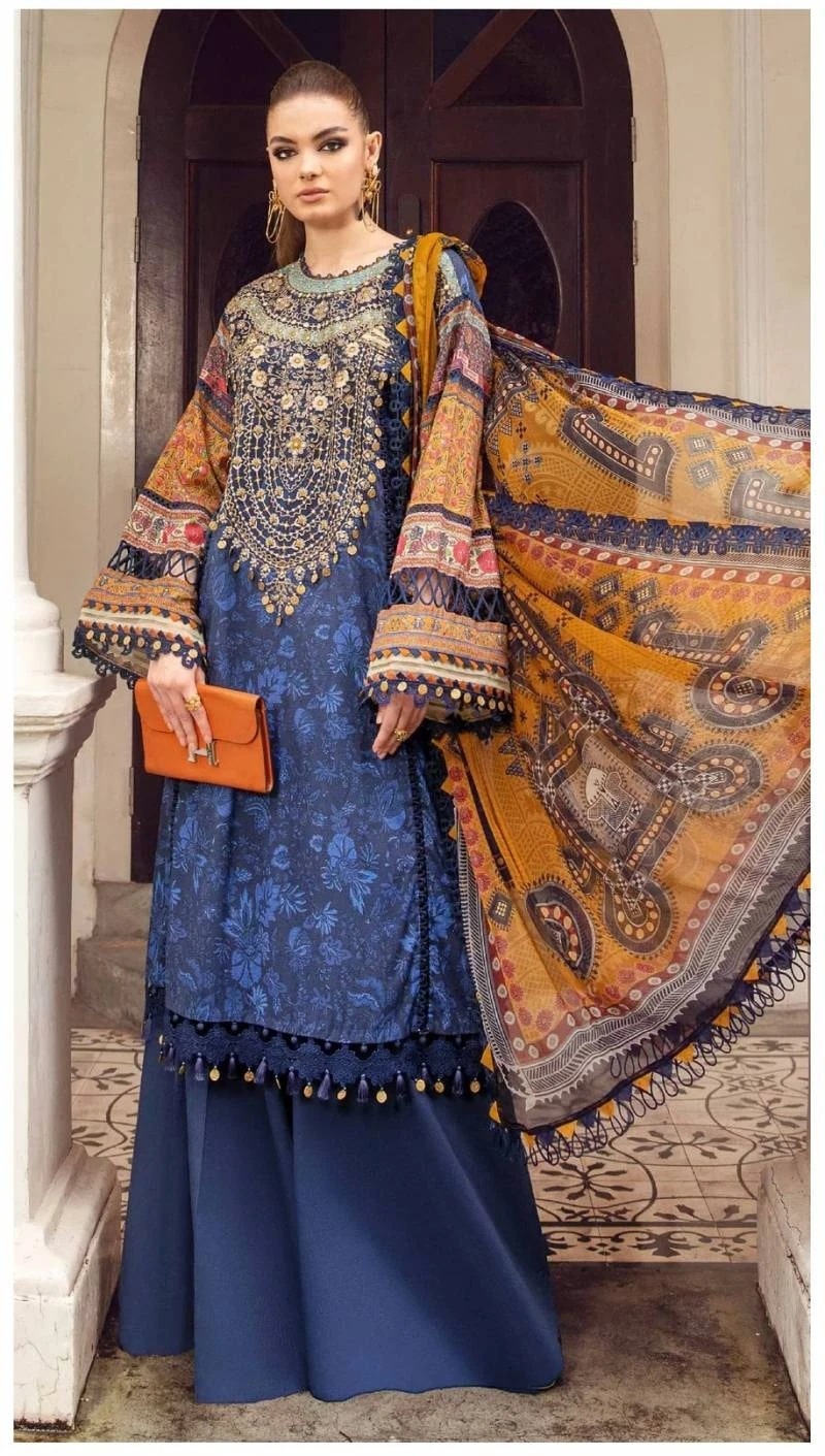 Aasha M Print Vol 4 Pakistani Salwar Suits With Cotton Dupatta