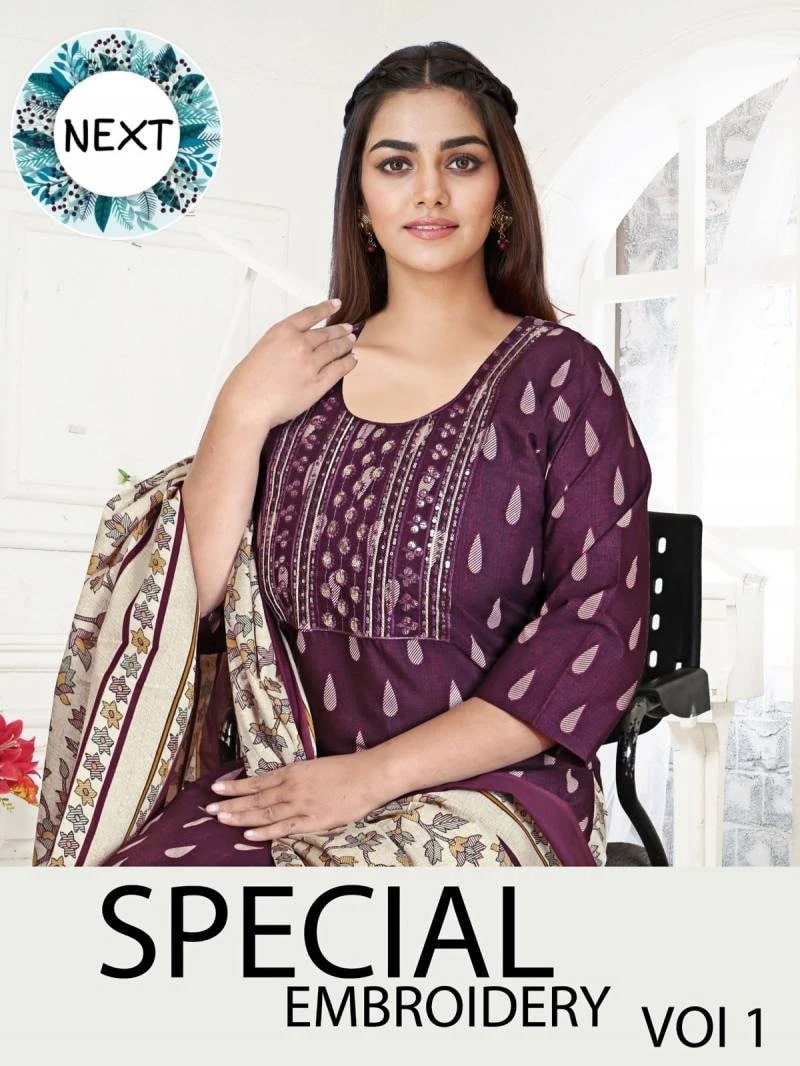 Jlf Special Embroidery Vol 1 Pure Cotton Readymade Dress Collection