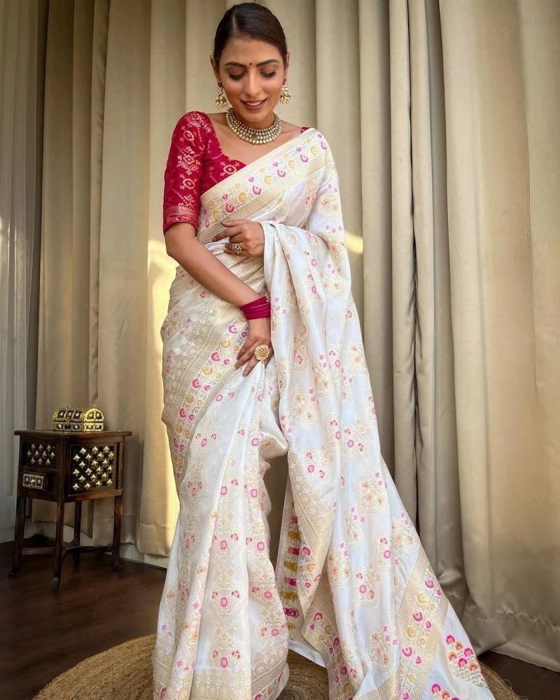 Aab Rajdwari Jacquard Art Silk Banarasi Saree Collection