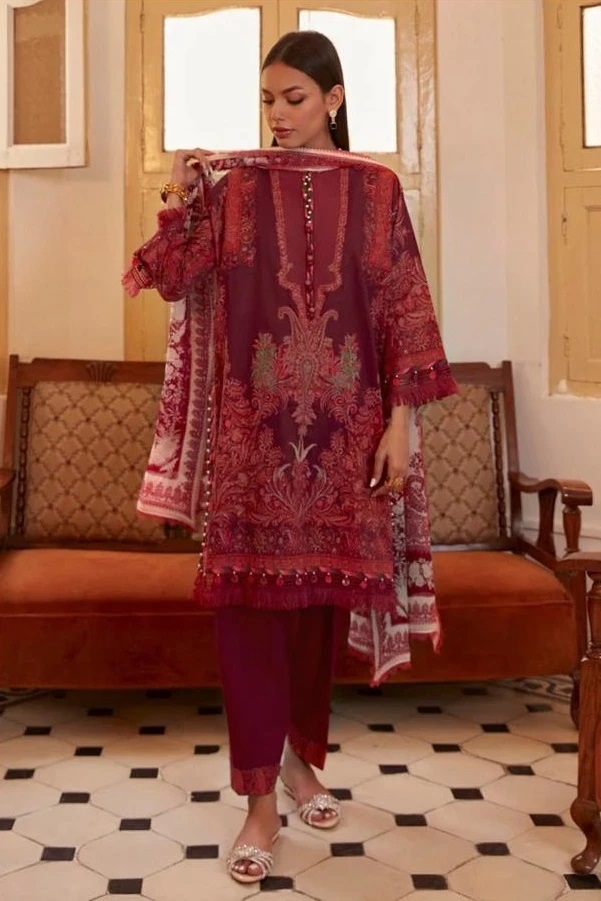 Taj 485 And 487 Hit Design Pakistani Salwar Suits Chiffon Dupatta