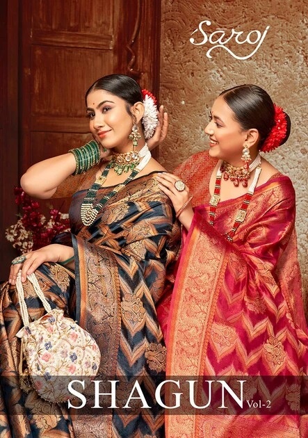 Saroj Shagun Vol 2 Organza Silk Wedding Saree Collection