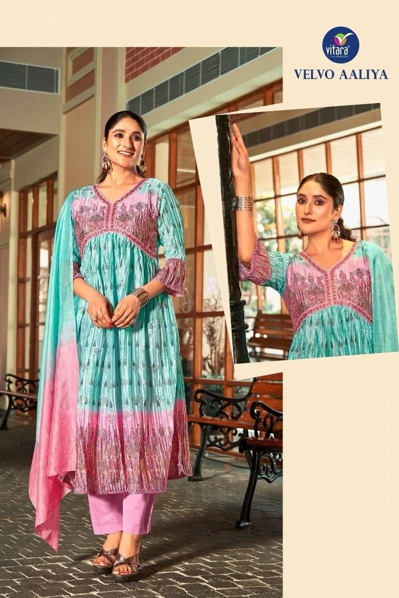 Vitara Velvo Aila Cut Designer Readymade Dress Collection