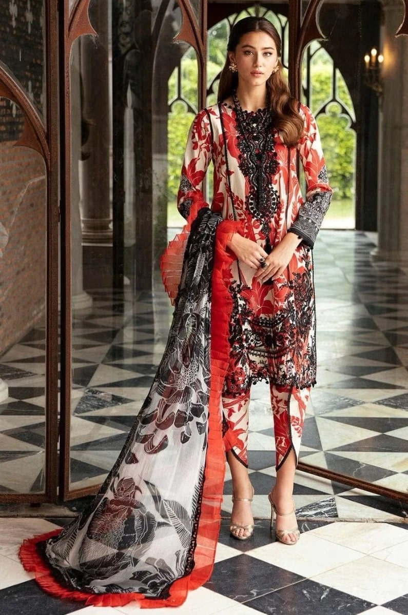 Hazzel Charizma Pakistani Salwar Suits With Chiffon Dupatta