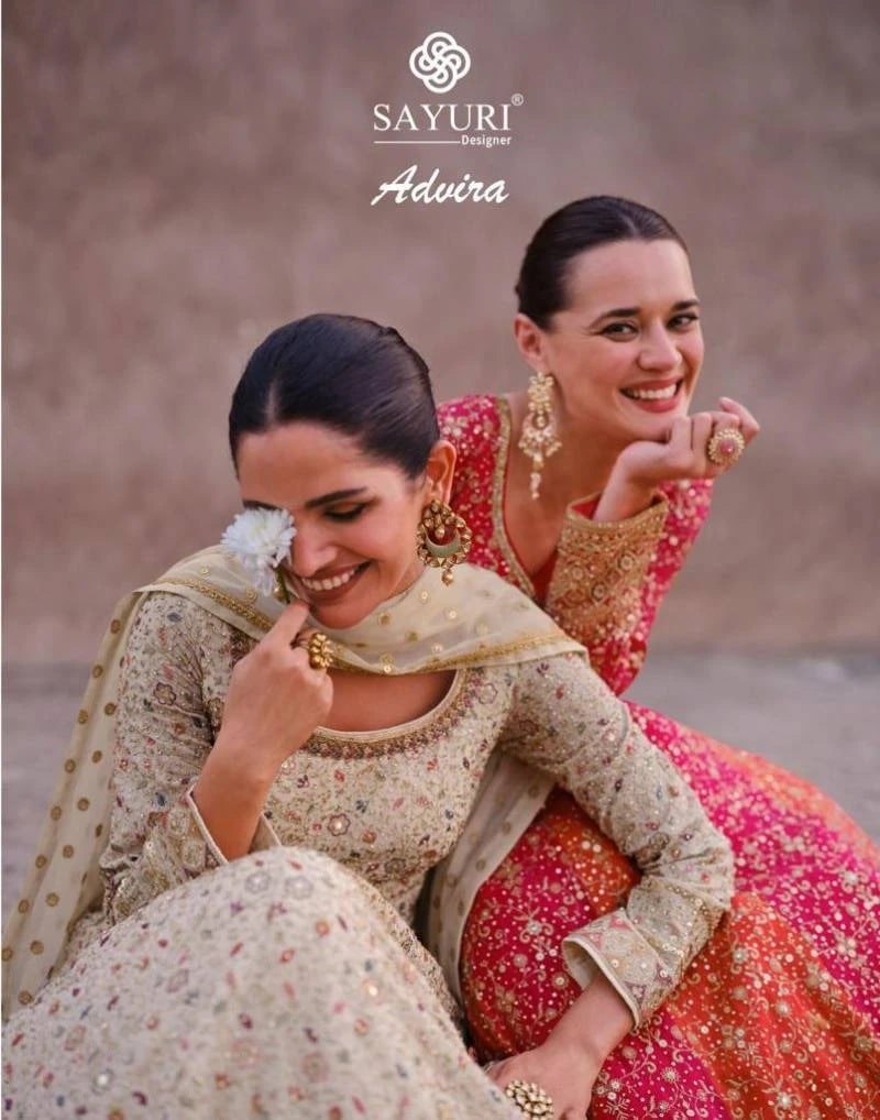 Sayuri Advira Embroidery Designer Wedding Gown With Dupatta Set