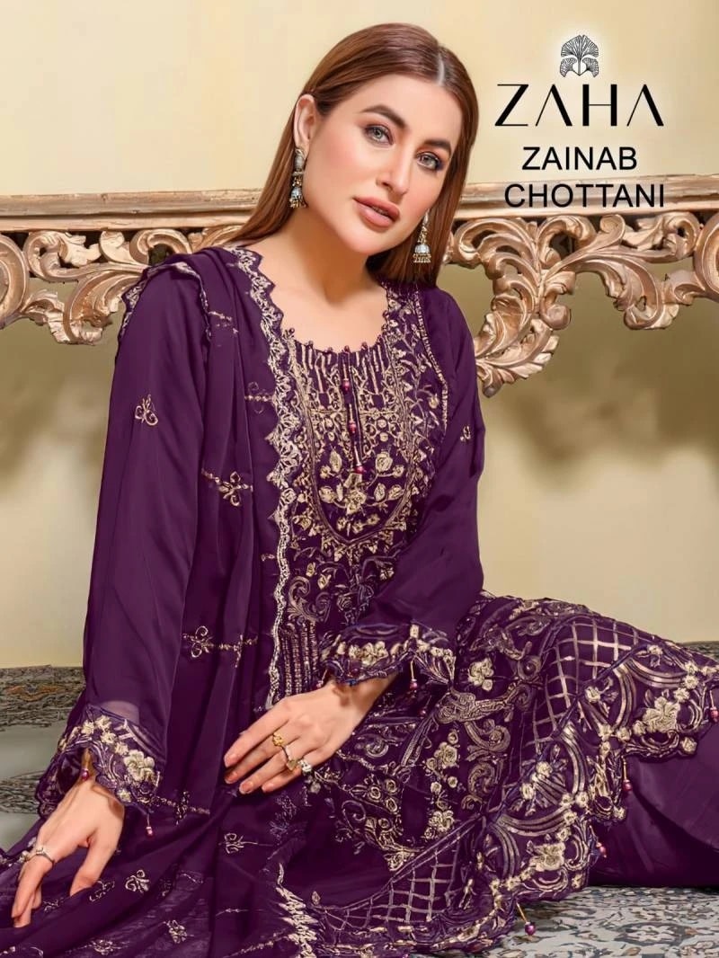Zaha Zainab Chottani 10233 To 10235 Pakistani Salwar Kameez