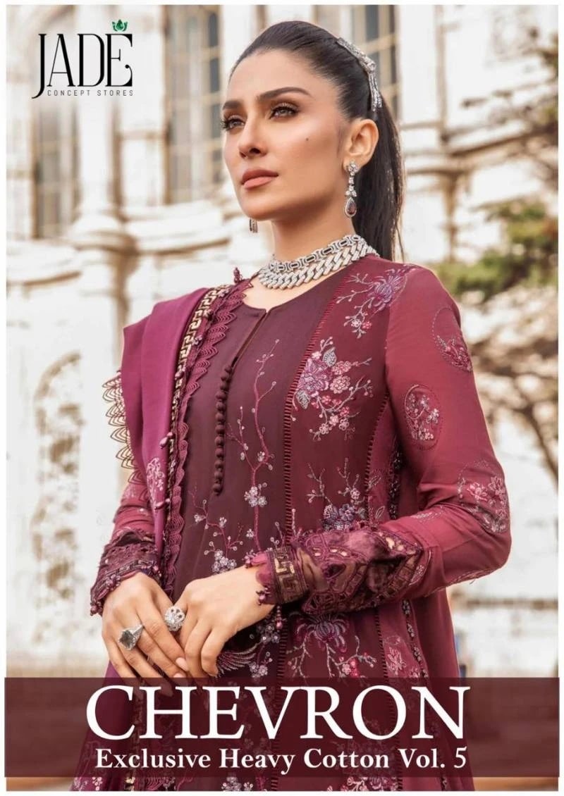 Jade Chevron Vol 5 Printed Cotton Pakistani Dress Material Collection