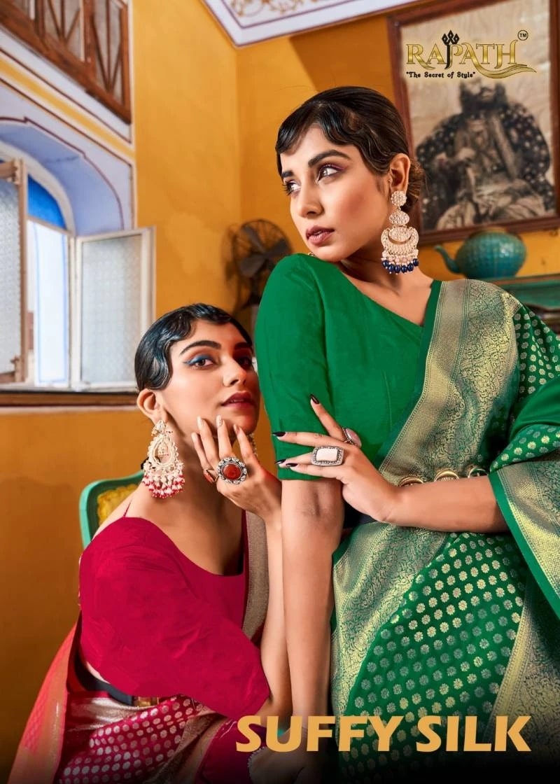 Rajpath Suffy Weaving Banarasi Silk Saree Collection